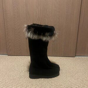 Knee-High Winter Suede Boots – Made in Italy 41EU/11US